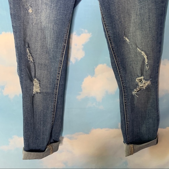 A2nd- Distressed Cropped Cuffed Jeans size 1 - Picture 3 of 10